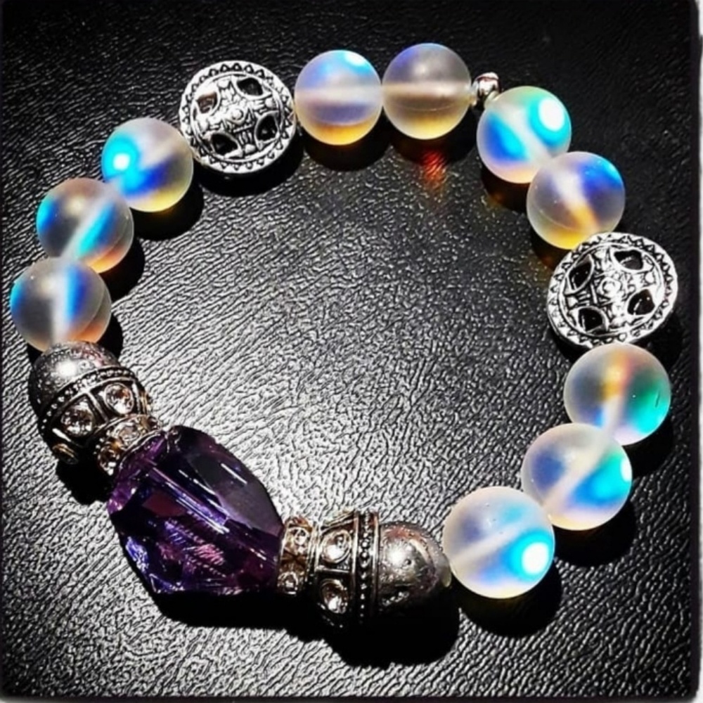 💜Mermaid Quartz Beaded Bracelet💜